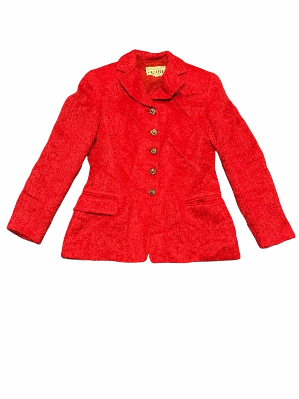 Gianfranco Ferré Red Tailored Wool Blazer, size 42, excellent condition